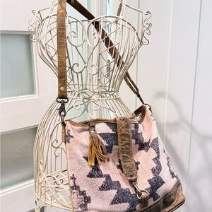 Stylish Brown and Pink Myra Bag
